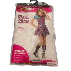 Spirit Halloween “Nerd Alert”Halloween Costume! Size Y 12/14 (Youth Large)